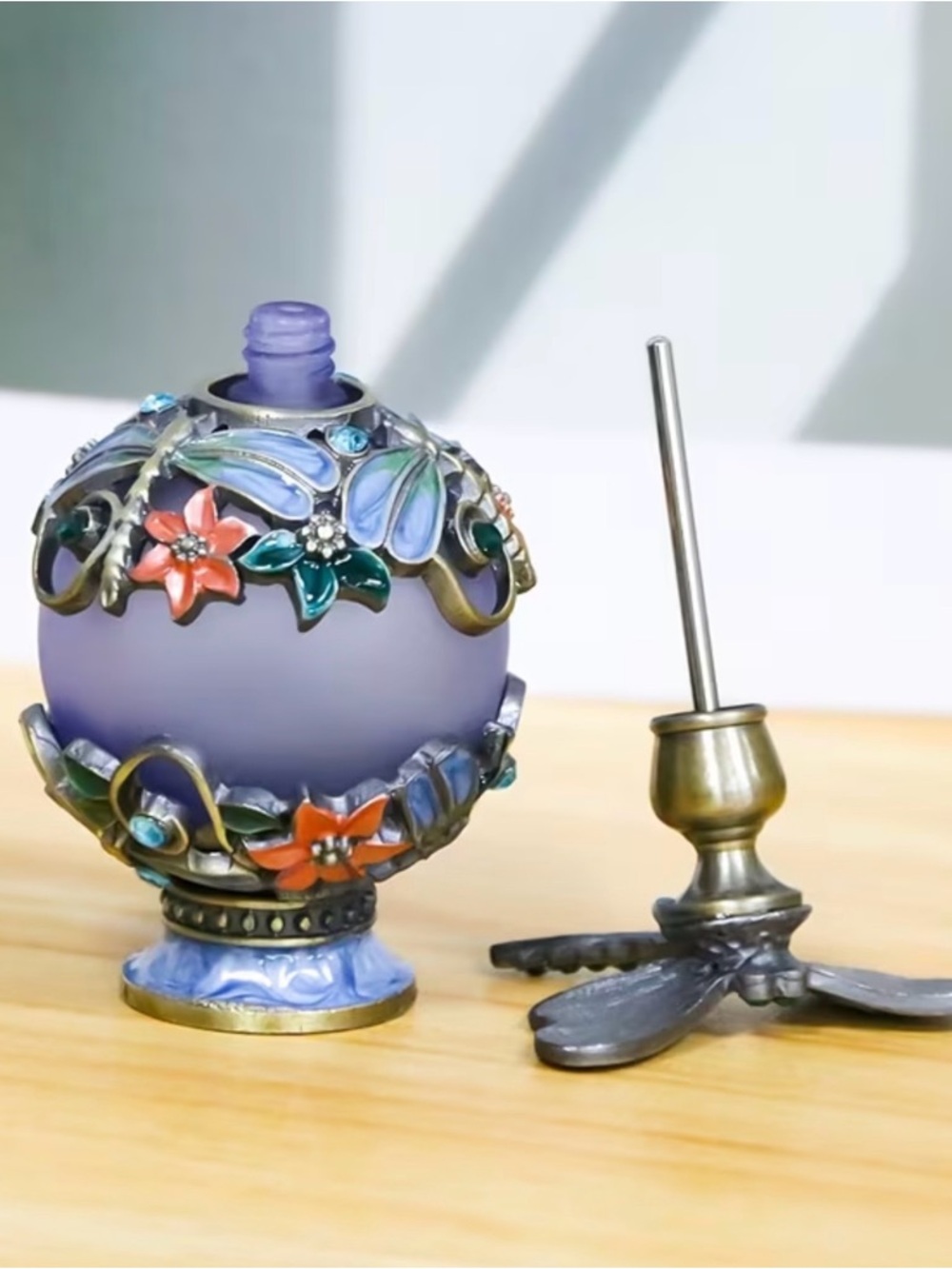 NIB Dragonfly Decorative Miniature Perfume Bottle - Picture 3 of 6